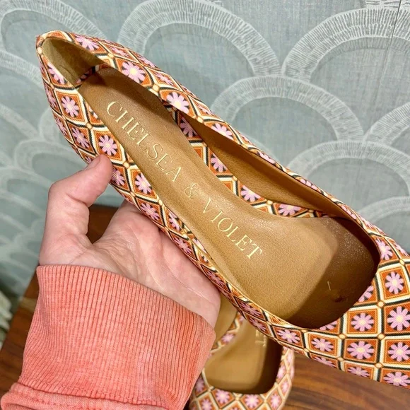 Chelsea & Violet Mazzy Printed Pumps, SZ 8 🌸 MSRP $90 - Picture 6 of 12